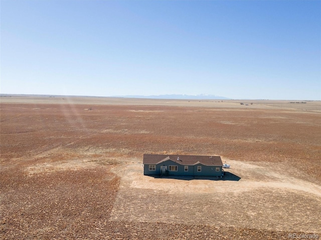 drone / aerial view featuring a rural view