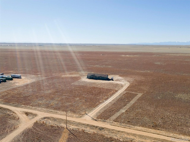 drone / aerial view featuring a rural view