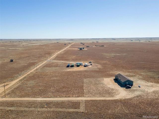 drone / aerial view featuring a rural view