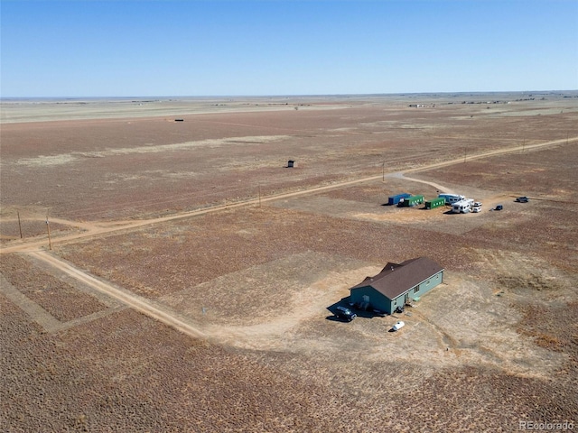 bird's eye view featuring a rural view