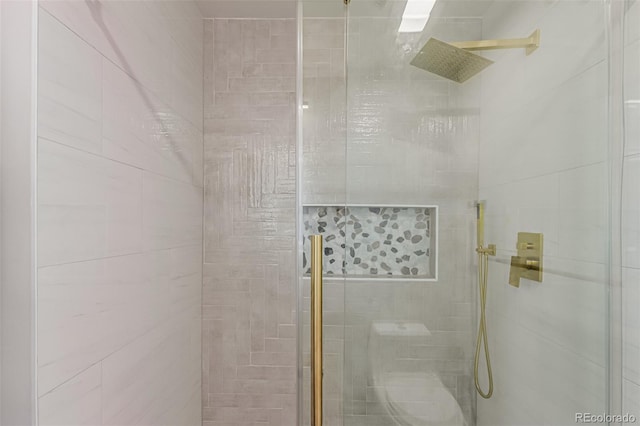 4714 S Simms Ct, Morrison, CO 80465 - full bath featuring a stall shower and toilet