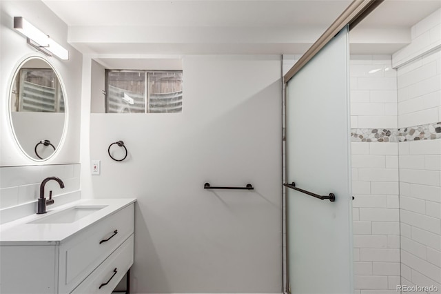 4714 S Simms Ct, Morrison, CO 80465 - bathroom featuring vanity and a shower