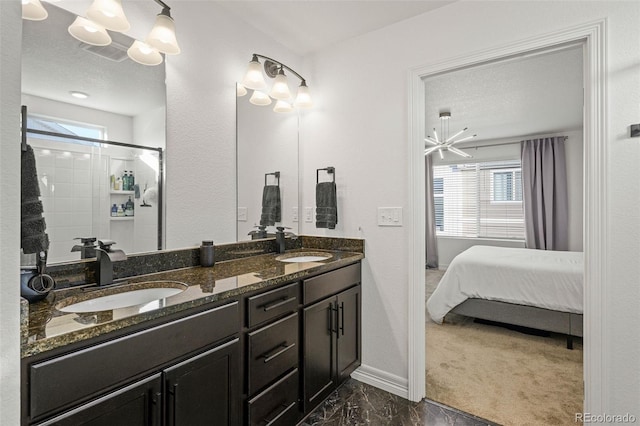 10226 Worchester St, Commerce City, CO 80022 - bathroom with a healthy amount of sunlight, marble finish floor, and a sink