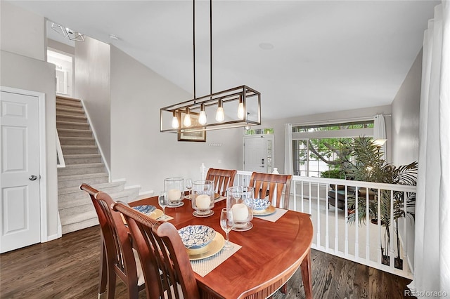 10571 Garfield St, Thornton, CO 80233 - dining area with wood finished floors and stairs