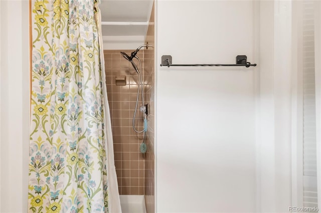 3260 Bit Rd, Evergreen, CO 80439 - full bath featuring a shower with curtain