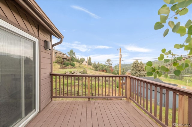 3260 Bit Rd, Evergreen, CO 80439 - view of wooden terrace