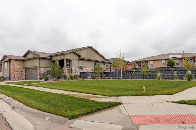 7029 Sagerock St, Castle Pines, CO 80108 - view of front facade with board and batten siding and a garage