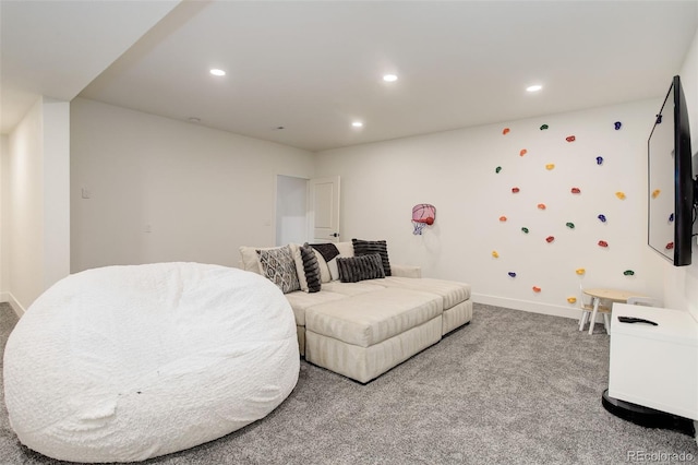 7029 Sagerock St, Castle Pines, CO 80108 - living area with carpet and recessed lighting