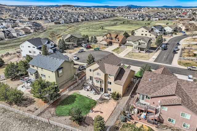 4206 Eagle Ridge Way, Castle Rock, CO 80104 - aerial view of residential area with a mountainous background