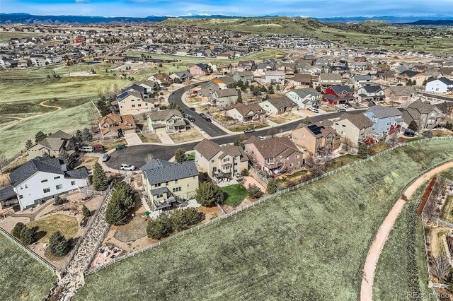 4206 Eagle Ridge Way, Castle Rock, CO 80104 - view of property location with nearby suburban area and a mountain backdrop