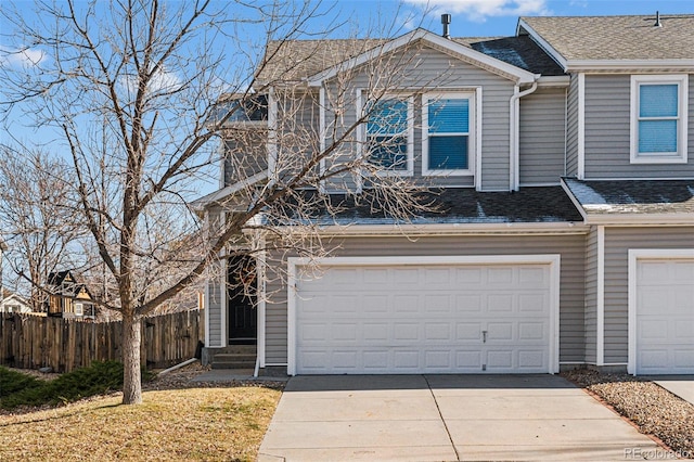 view of front of home featuring a garage