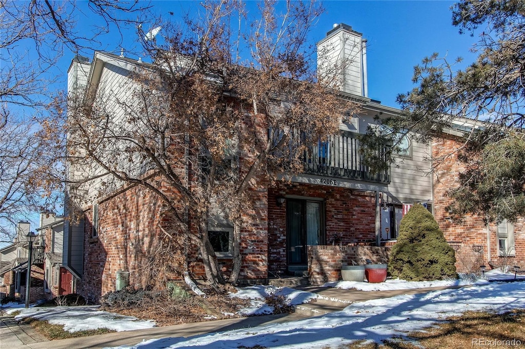 view of front of home