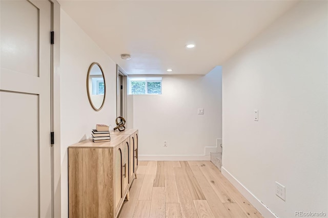 3219 S Washington St, Englewood, CO 80113 - hall featuring light wood finished floors and recessed lighting