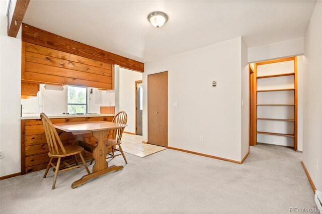 4717 Tantra Dr Unit G5, Boulder, CO 80305 - dining space with light carpet and baseboard heating