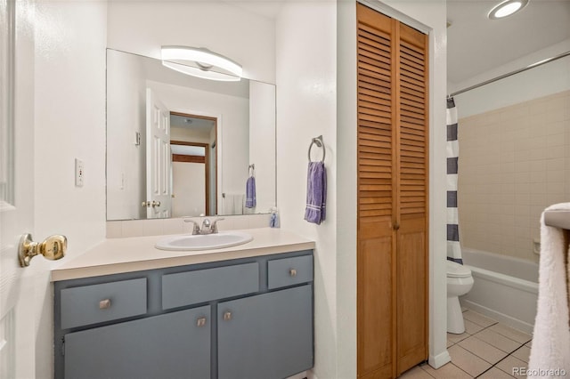 4717 Tantra Dr Unit G5, Boulder, CO 80305 - full bathroom with tile patterned floors, vanity, and shower / bath combination with curtain