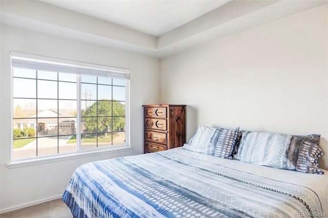 carpeted bedroom with multiple windows