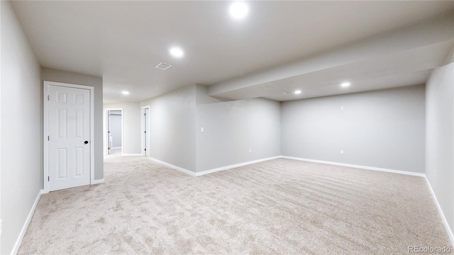 1820 W 104th Pl, Northglenn, CO 80234 - finished basement with recessed lighting and carpet flooring