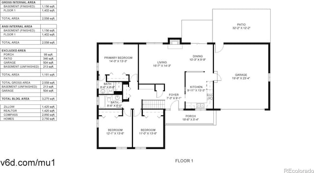 1820 W 104th Pl, Northglenn, CO 80234 - view of room layout