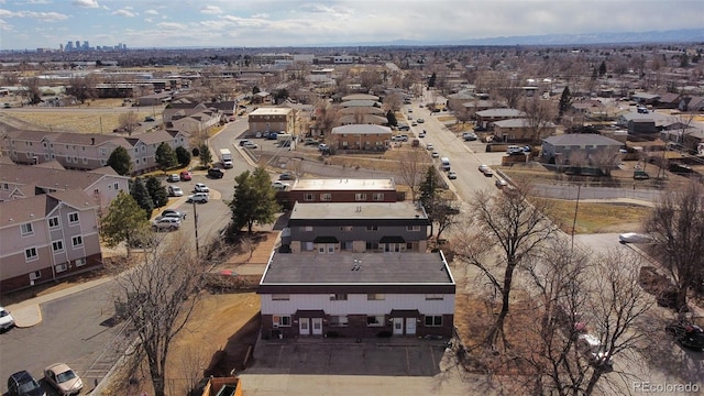 bird's eye view featuring a residential view