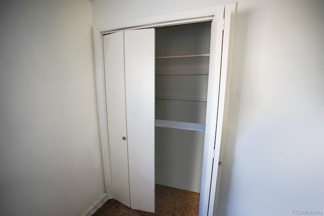 view of closet