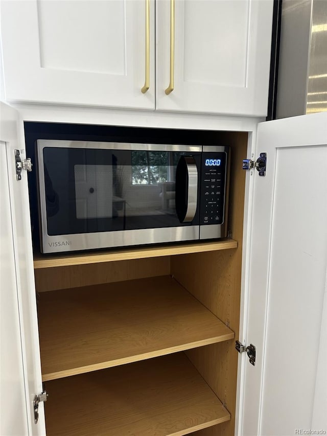 room details with white cabinetry