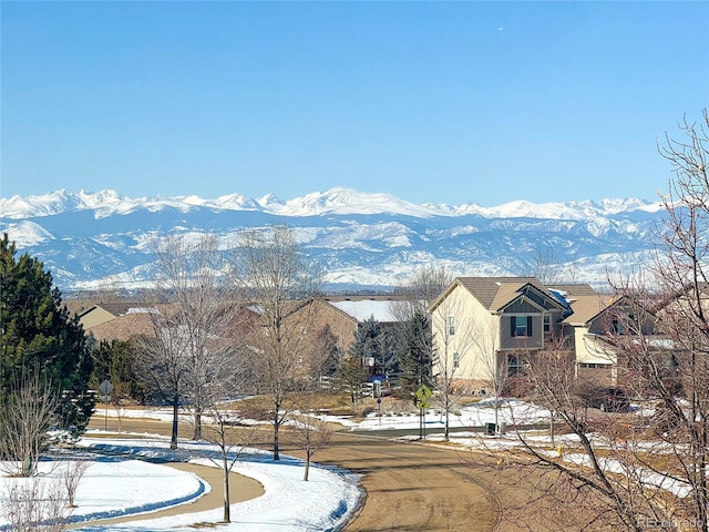 view of mountain feature