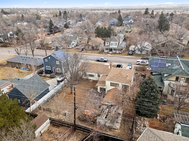 birds eye view of property featuring a residential view