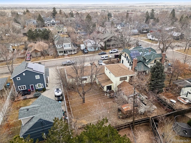 aerial view featuring a residential view