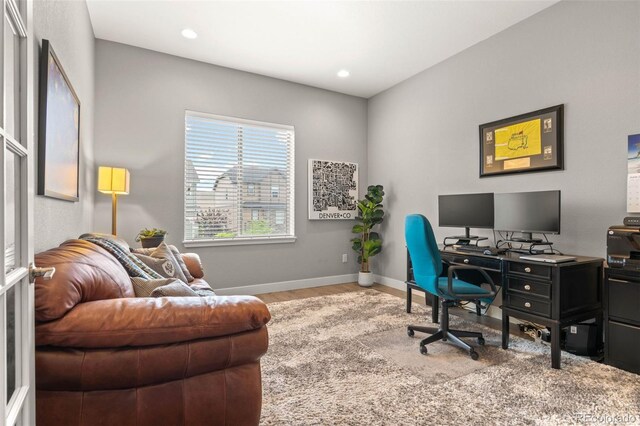 17358 W 95th Ave, Arvada, CO 80007 - office space with wood finished floors and recessed lighting