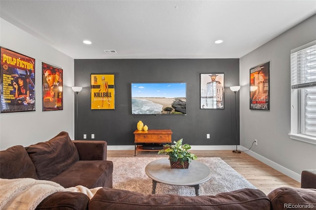17358 W 95th Ave, Arvada, CO 80007 - home theater room featuring light wood finished floors and recessed lighting