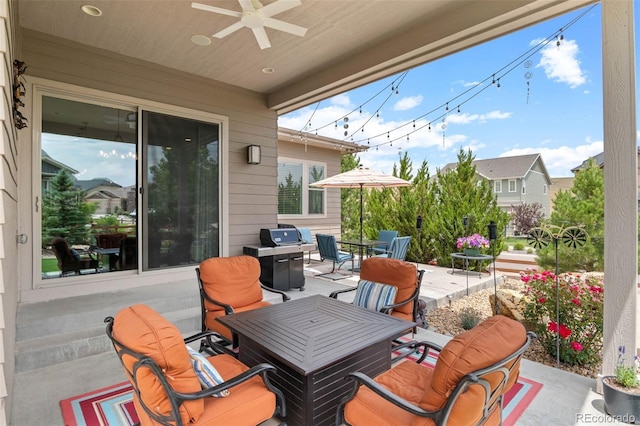 17358 W 95th Ave, Arvada, CO 80007 - view of patio / terrace with outdoor dining area and ceiling fan
