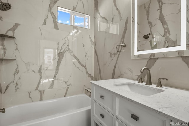 104 Stuart St, Denver, CO 80219 - full bathroom featuring vanity and bathtub / shower combination