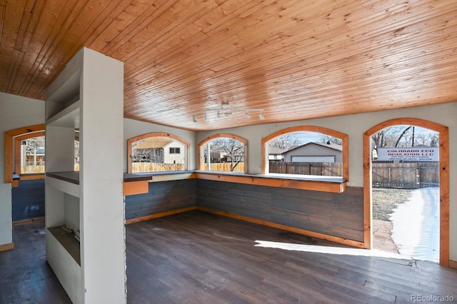 104 Stuart St, Denver, CO 80219 - interior space featuring wood ceiling and wood finished floors