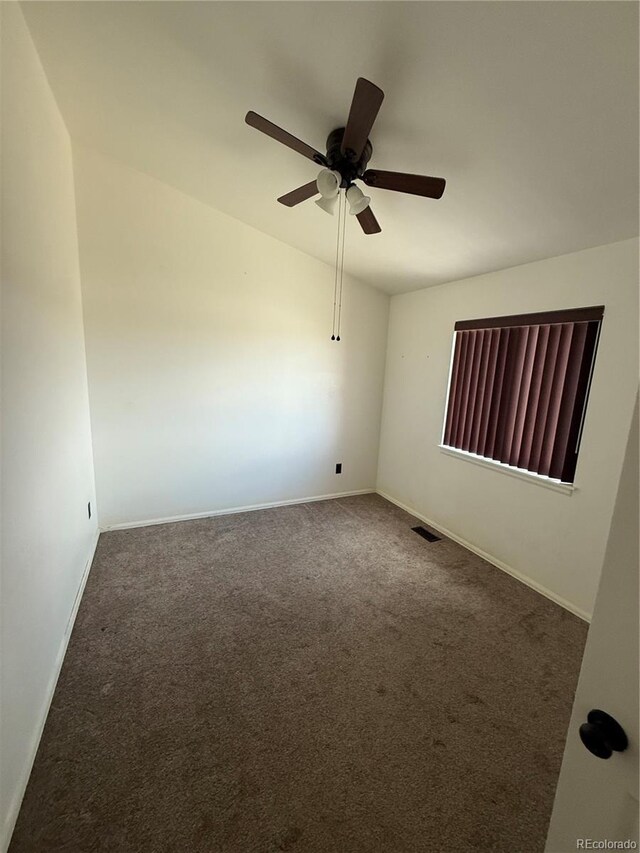 8318 Ivory Loop, Peyton, CO 80831 - carpeted empty room featuring a ceiling fan and baseboards