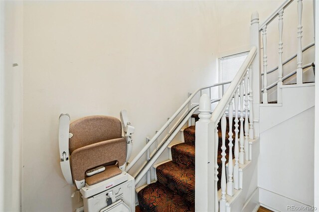 view of stairs