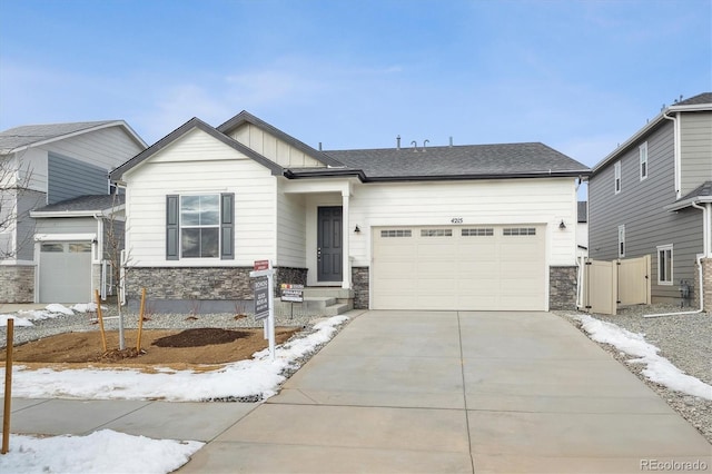 view of front of home featuring a garage