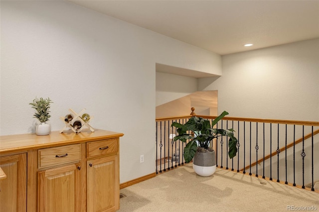 14910 Williams St, Thornton, CO 80602 - hallway with light colored carpet and baseboards