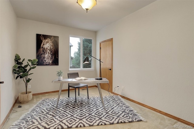 14910 Williams St, Thornton, CO 80602 - home office featuring baseboards and light carpet
