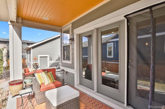 view of patio / terrace featuring a porch