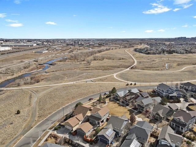 bird's eye view featuring a residential view