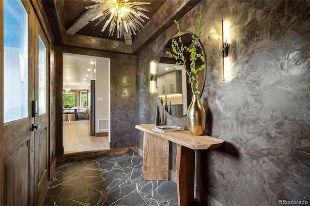 189 Pine Cone Ln, Winter Park, CO 80482 - interior space with dark marble finish flooring