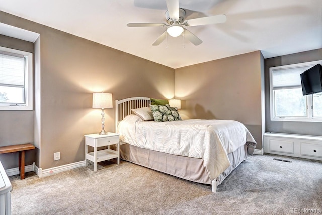 7877 S University Way, Centennial, CO 80122 - bedroom featuring carpet, baseboards, and a ceiling fan