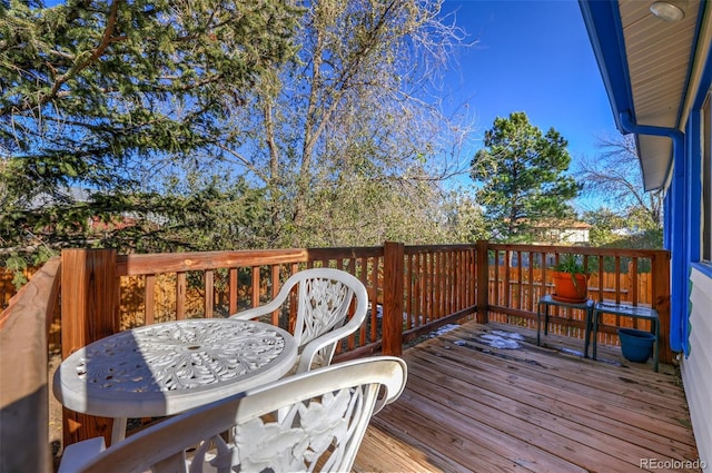 7003 Cleveland Ct, Colorado Springs, CO 80911 - view of wooden terrace