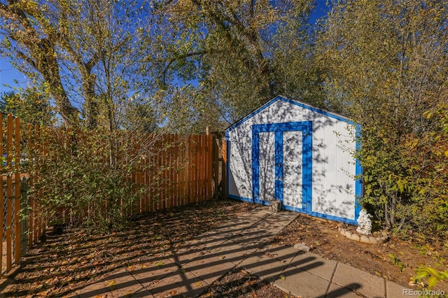 7003 Cleveland Ct, Colorado Springs, CO 80911 - view of shed with a fenced backyard