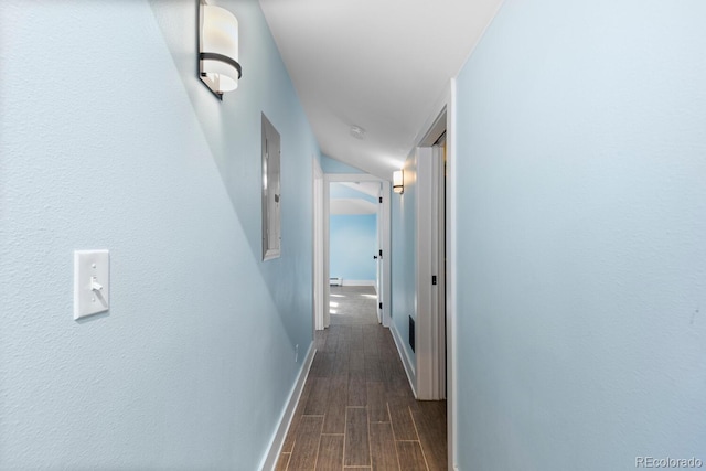 hallway featuring baseboard heating