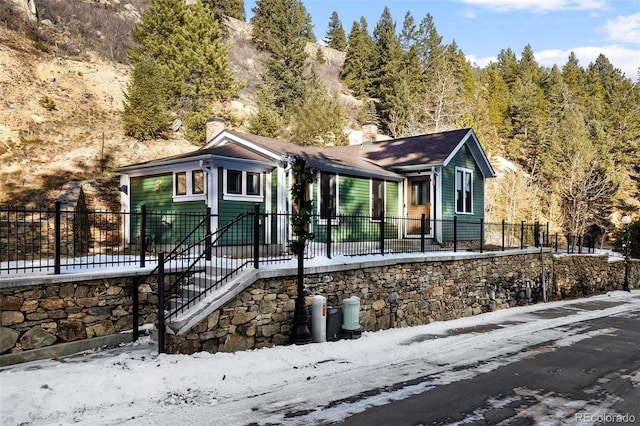 401 Chase St, Black Hawk, CO 80422 - view of front of house with a chimney