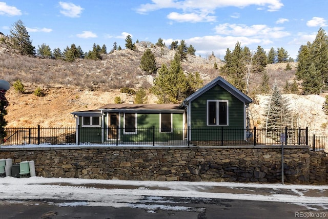 401 Chase St, Black Hawk, CO 80422 - view of front of house with a fenced backyard