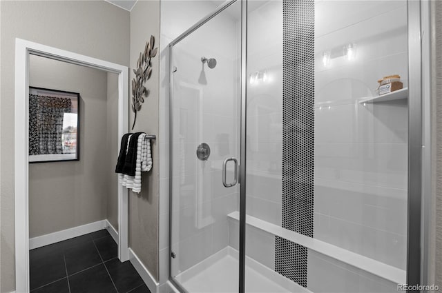 9445 W 58th Cir Unit B, Arvada, CO 80002 - full bath with a shower stall and tile patterned floors
