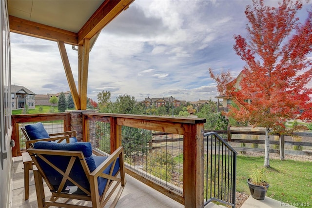 view of balcony