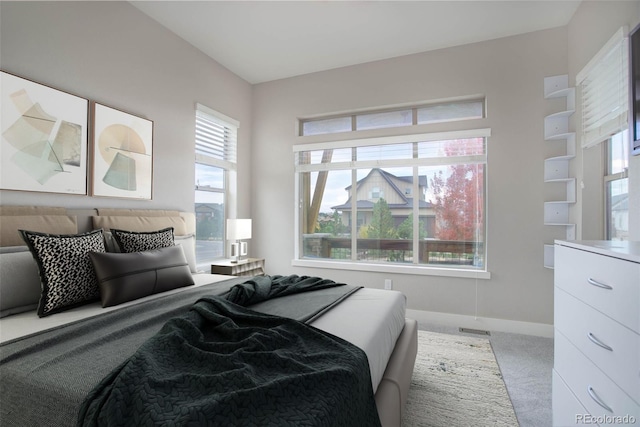 bedroom with carpet floors